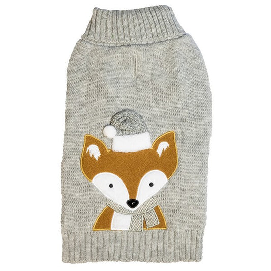 Sotnos Cute Fox Christmas Dog Jumper