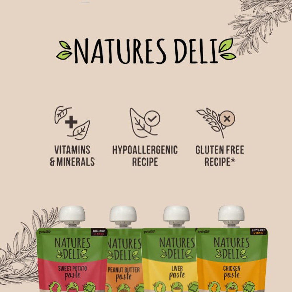 Natures Deli Tasty Grain-Free Paste for Dogs 100g