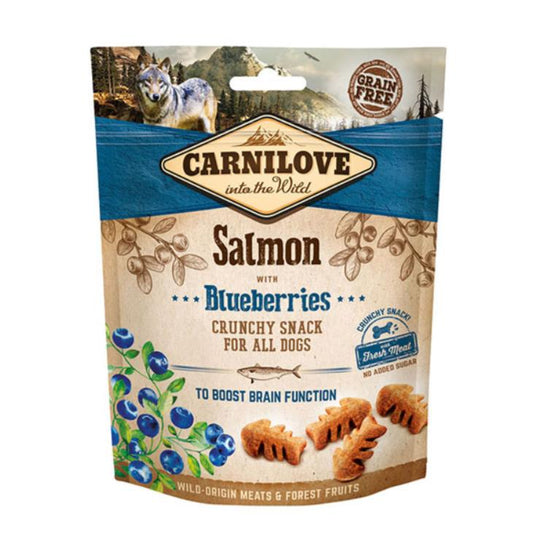 Salmon Crunchy Snacks - Grain & Potato Free Dog Treats 200g