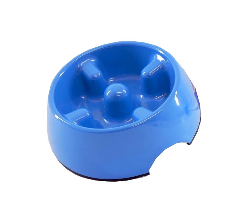 Go Slow Anti Gulp Dish Dog Bowl