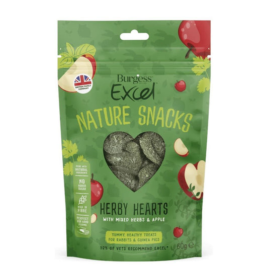 Nature Snacks Herby Hearts with Mixed Herbs and Apple 60g