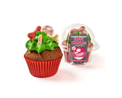 Yappy Woofmas Christmas Woofin Doggy Cupcake