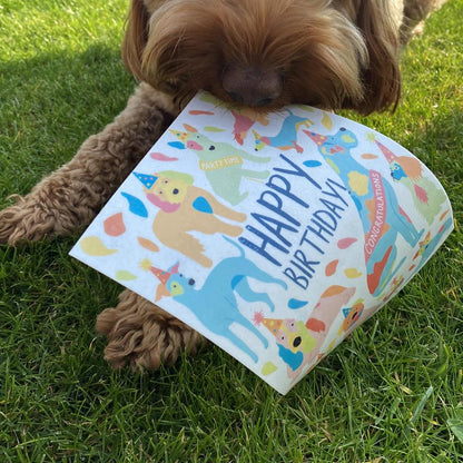 'Happy Birthday Original' Bacon Flavoured Edible Card For Dogs