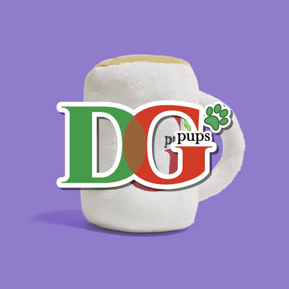 DG Pups Mug Plush Dog Toy