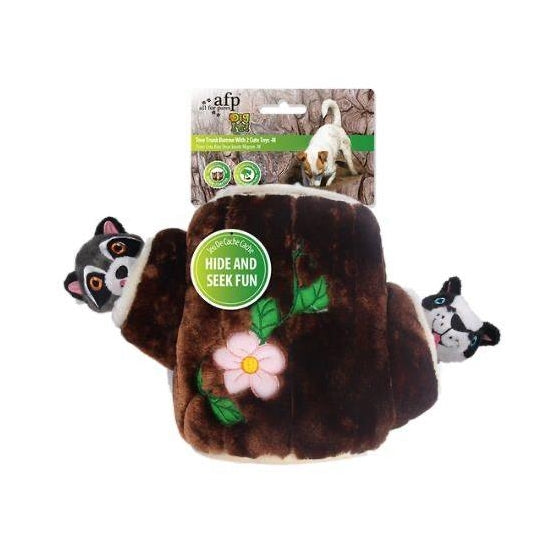 Dig It Tree Trunk Burrow with 2 Cute Toys