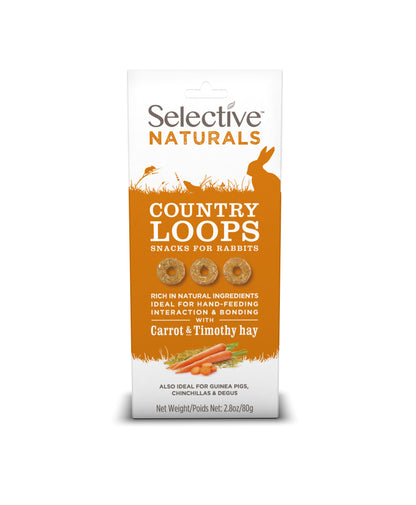 Country Loops with Carrot & Timothy Hay 80g