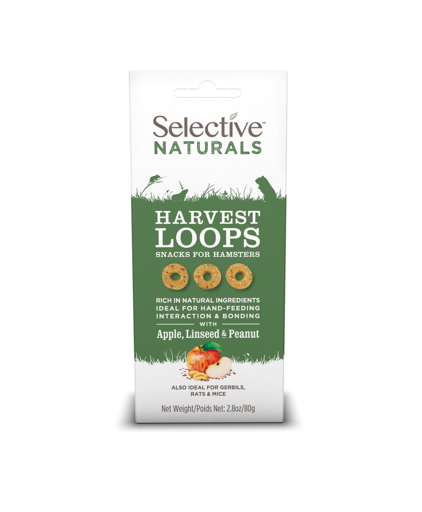 Harvest Loops with Apple, Linseed & Peanut 80g