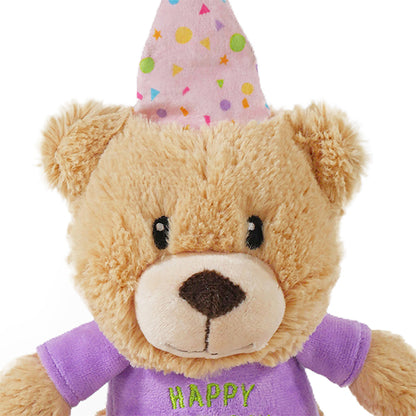 Chubleez Bonnie Birthday Bear Plush Dog Toy