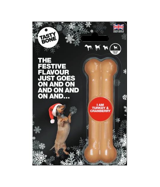 Nylon Festive Flavour Bone Dog Chew Toy