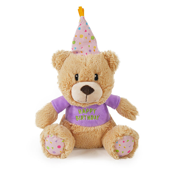 Chubleez Bonnie Birthday Bear Plush Dog Toy