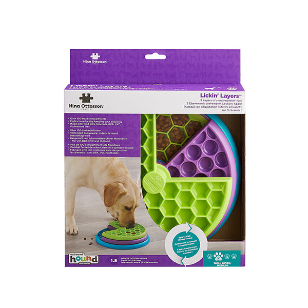 Nina Ottosson Lickin' Layers Dog Puzzle & Slow Feeder in One