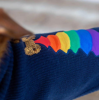 Rainbow Christmas Tree Dog Jumper