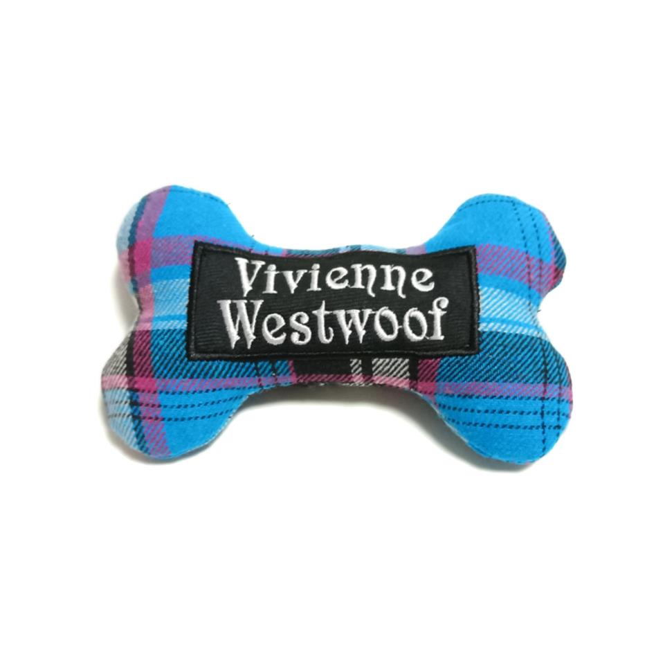 Vivienne Westwoof Parody Bone Plush Dog Toy