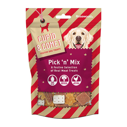 Cupid & Comet Xmas Pick n Mix Dog Treats 300g