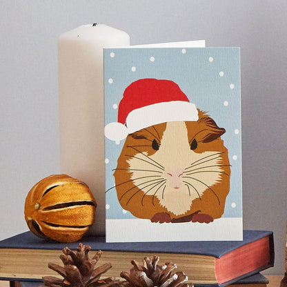 Honey The Guinea Pig Christmas Card