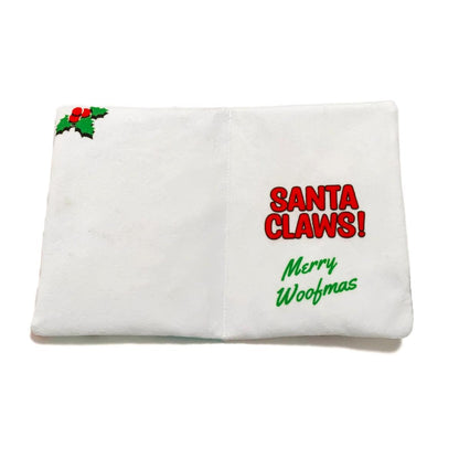 Santa Claws Plush Dog Christmas Card