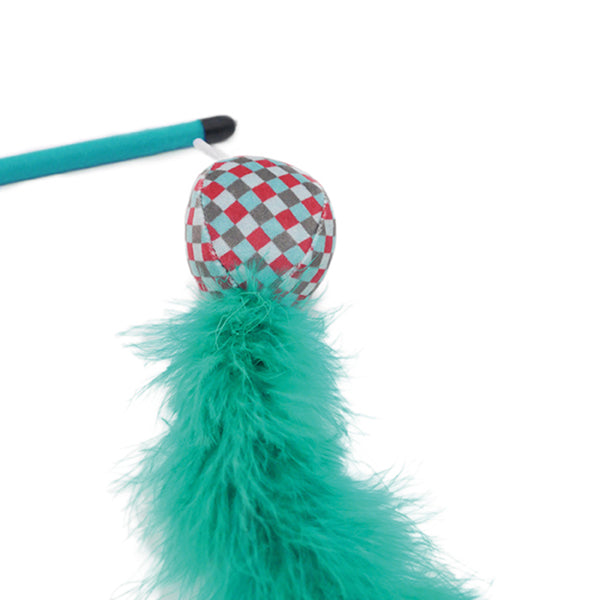 Jolly Moggy Feather Boa Teaser Cat Toy Assorted Colours