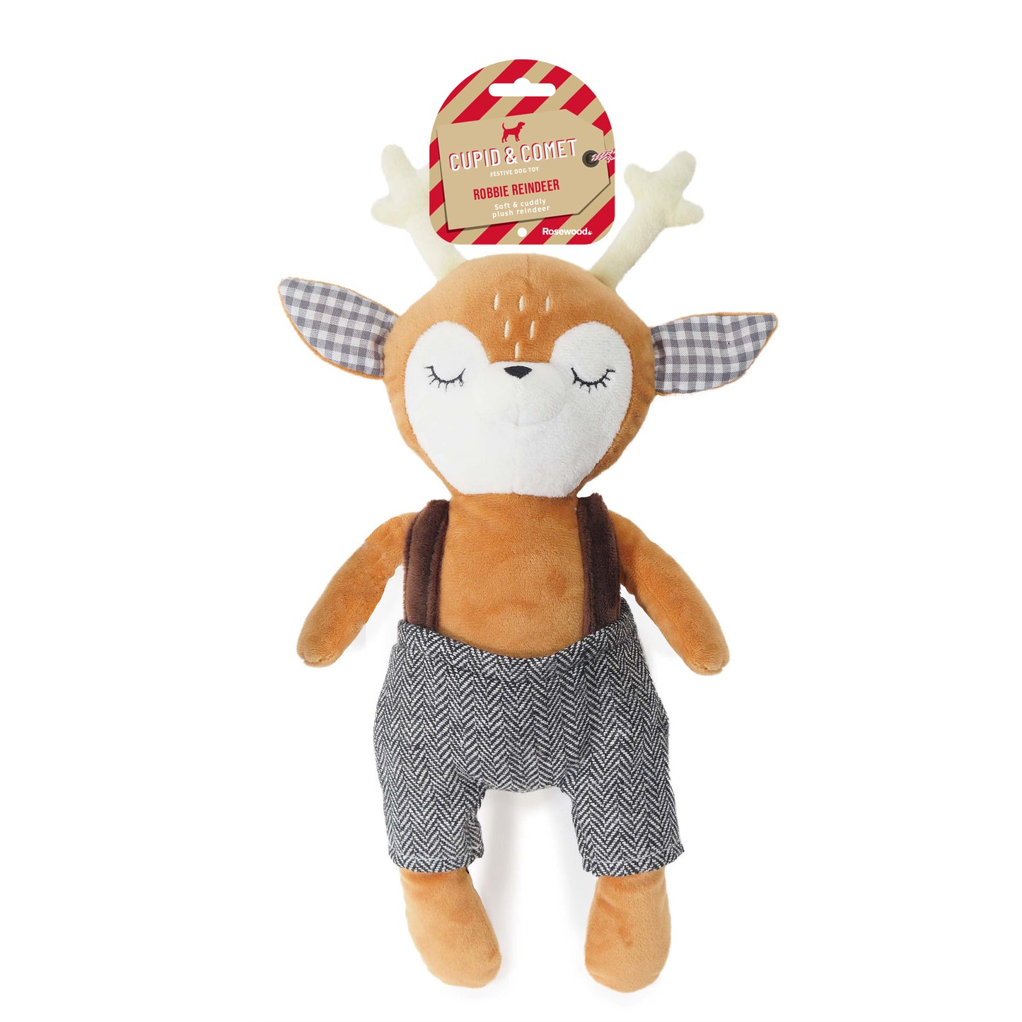 Cupid & Comet Plush Robbie Reindeer Dog Toy