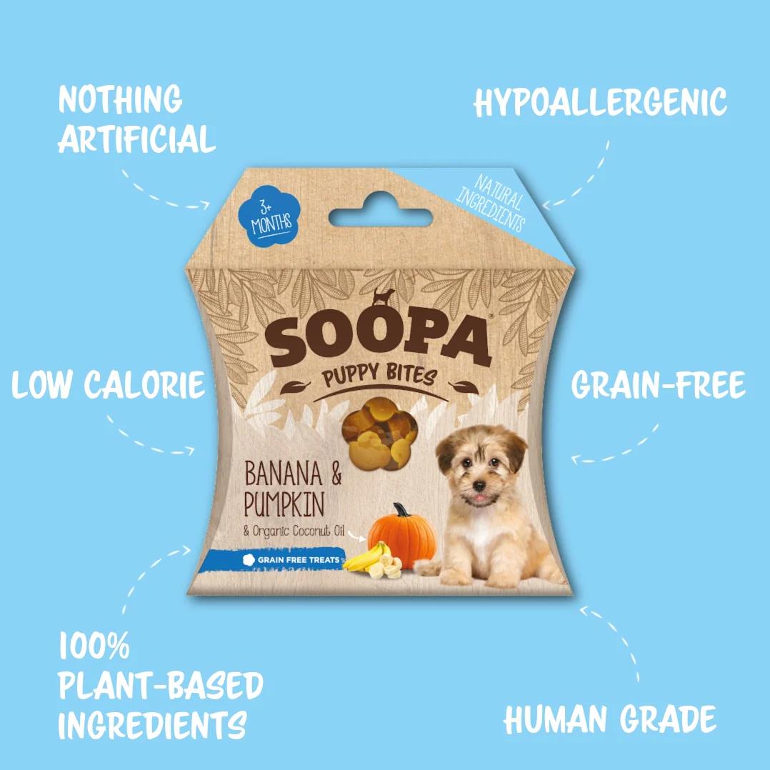 Banana & Pumpkin Healthy Training Bites for Puppies 50g