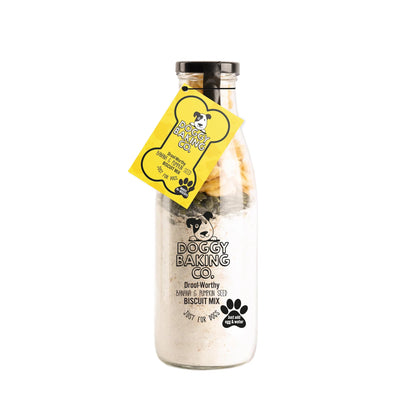 Doggy Baking Co. Bottled Banana & Pumpkin Seed Biscuit Mix Just for Dogs