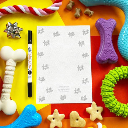 'All I Want for Christmas is Chew' Cheese Flavoured Edible Christmas Card For Dogs