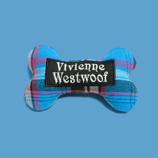 Vivienne Westwoof Parody Bone Plush Dog Toy