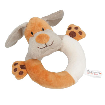 Natural Nippers Cuddle Plush Ring Dog Toy