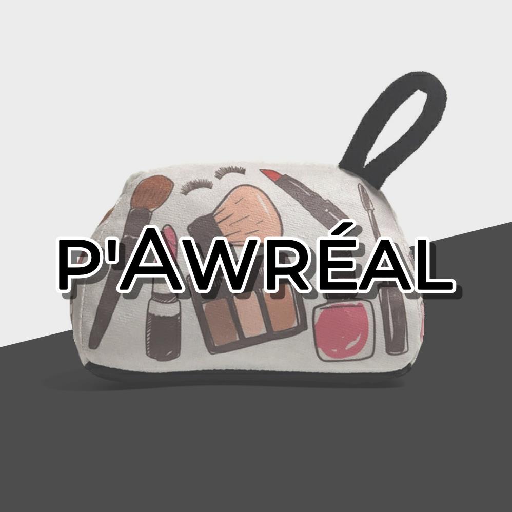 P'Awréal Make-Up Bag Parody Plush Dog Toy