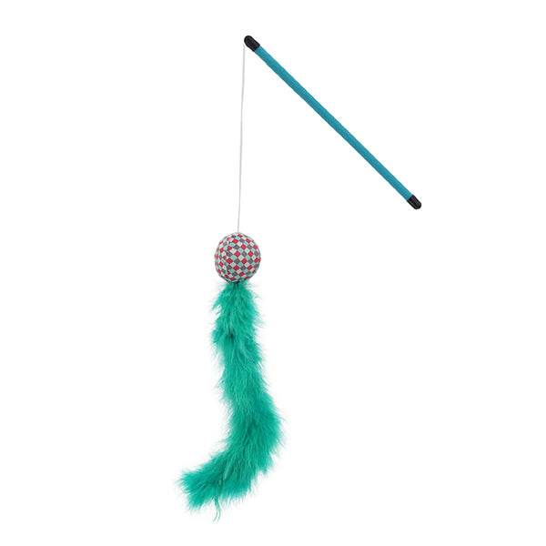 Jolly Moggy Feather Boa Teaser Cat Toy Assorted Colours