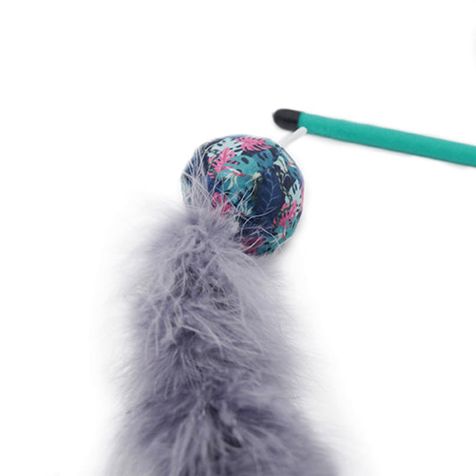 Jolly Moggy Feather Boa Teaser Cat Toy Assorted Colours