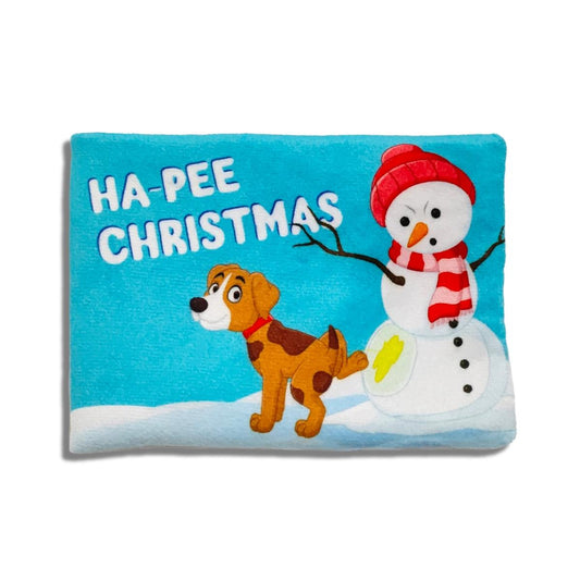 Ha-Pee Christmas Plush Dog Card