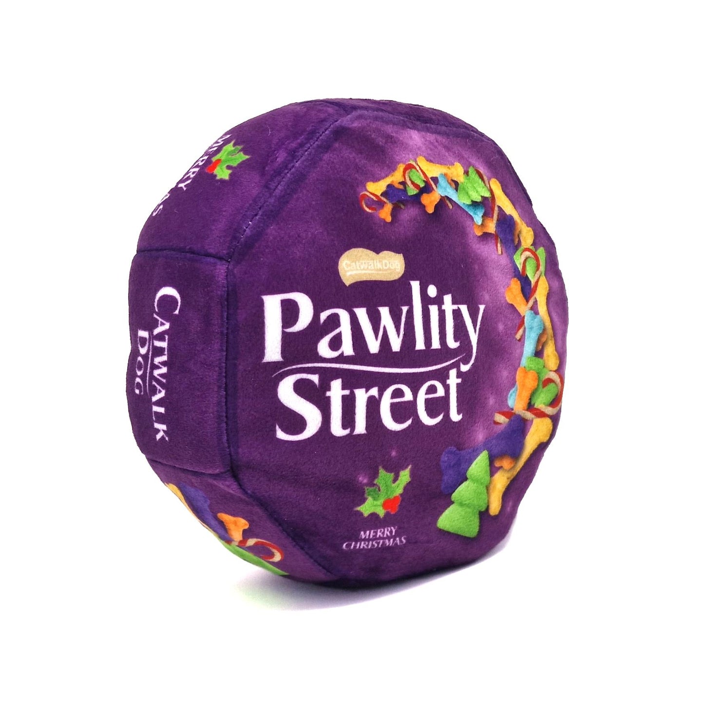 Pawlity Street Chocolate Tin Plush Dog Toy