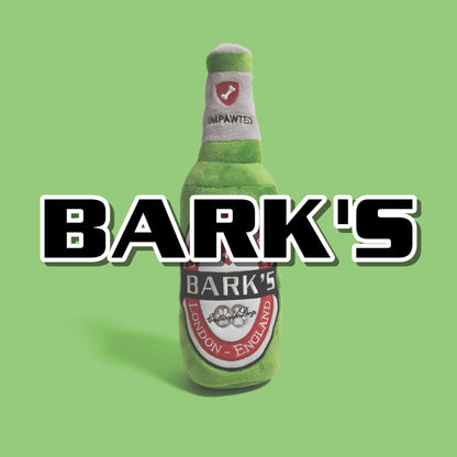 Bark's Beer Bottle Plush Dog Toy