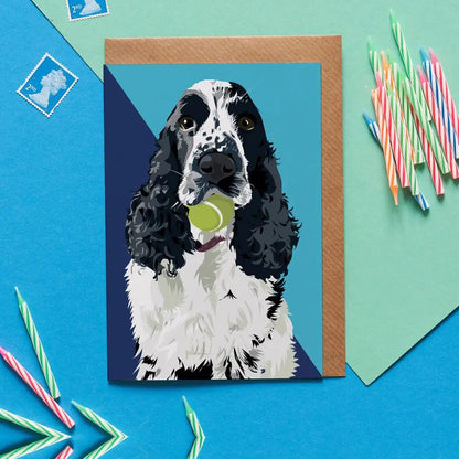 Nancy the Cocker Spaniel Dog Greeting Card