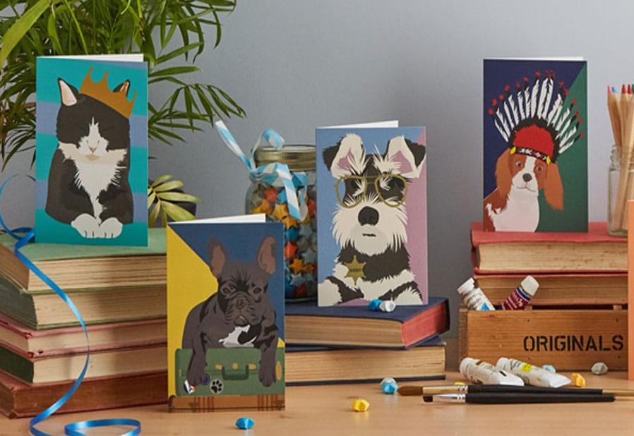 Monty the Schnauzer Dog Greeting Card