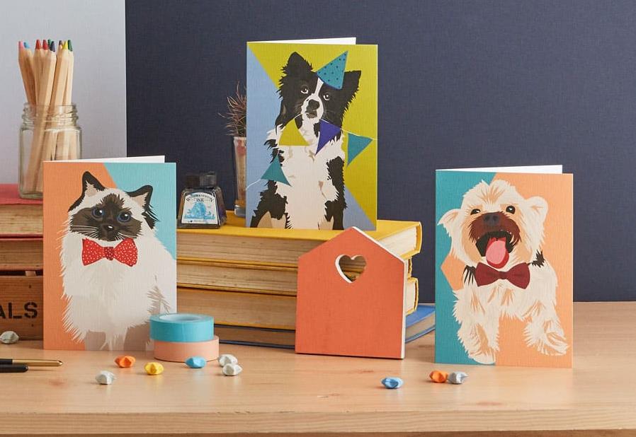 Jess the Border Collie Dog Greeting Card