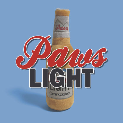 Paws Light Beer Bottle Plush Dog Toy