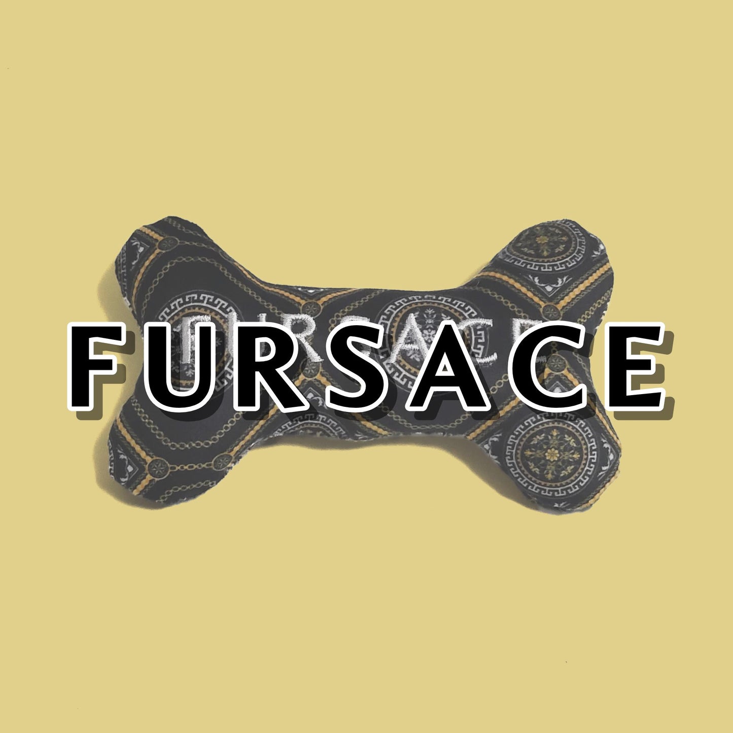 Fursace Parody Bone Plush Dog Toy