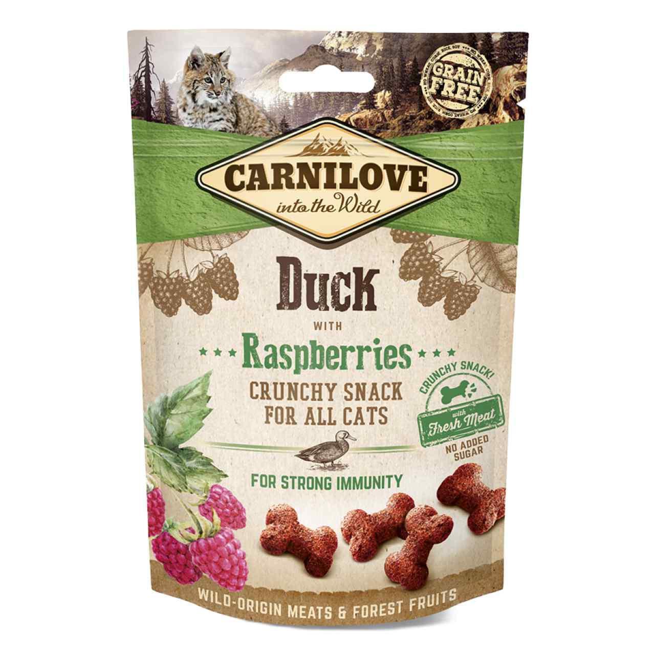 Duck Crunchy Snacks - Grain Free Cat Treats 50g