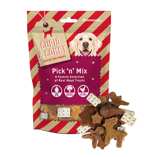 Cupid & Comet Xmas Pick n Mix Dog Treats 300g