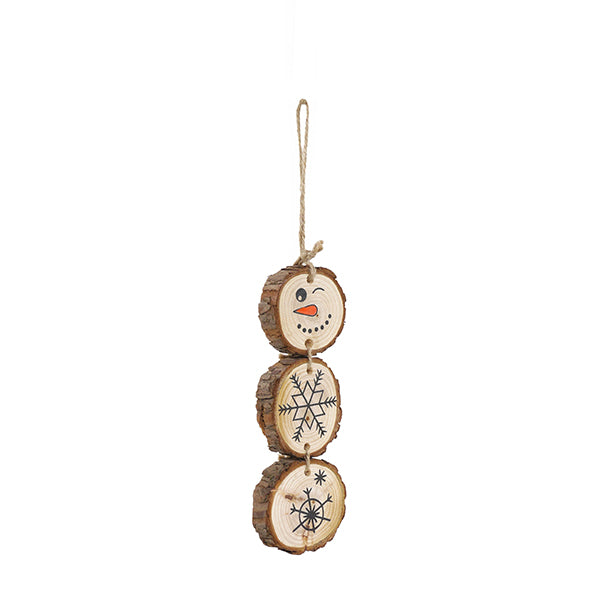 Cupid & Comet Log-Slice Snowman Gnaw for Small Animals