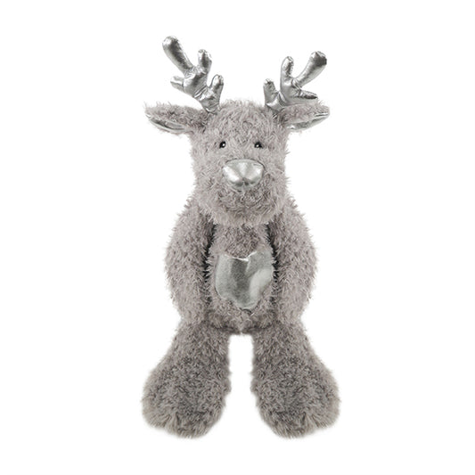 Cupid & Comet Festive Flattie Reindeer Dog Toy