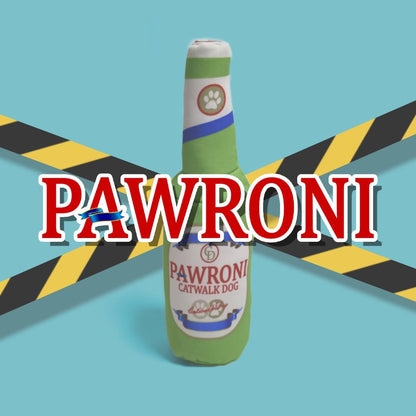 Pawroni Beer Bottle Tough Dog Toy