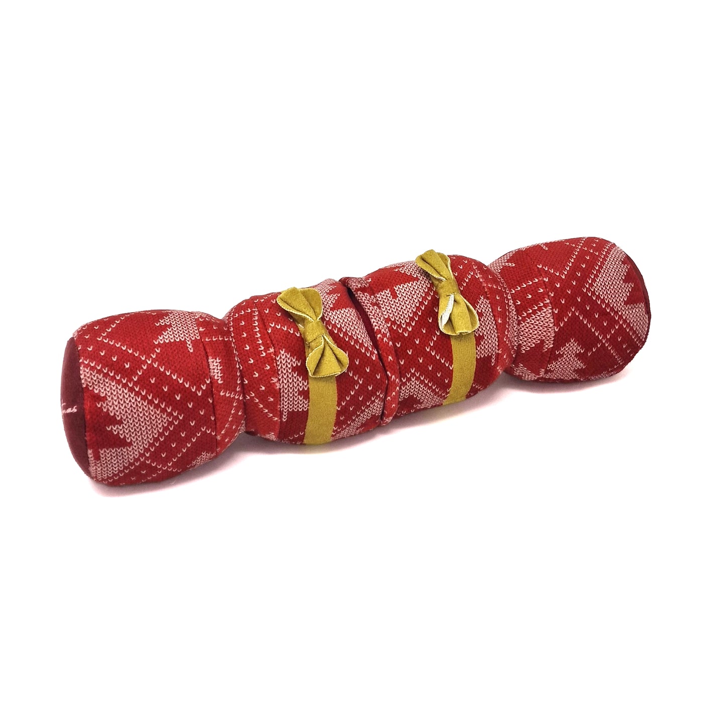 Dog Christmas Cracker Red Plush Dog Toy