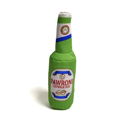 Pawroni Beer Bottle Tough Dog Toy