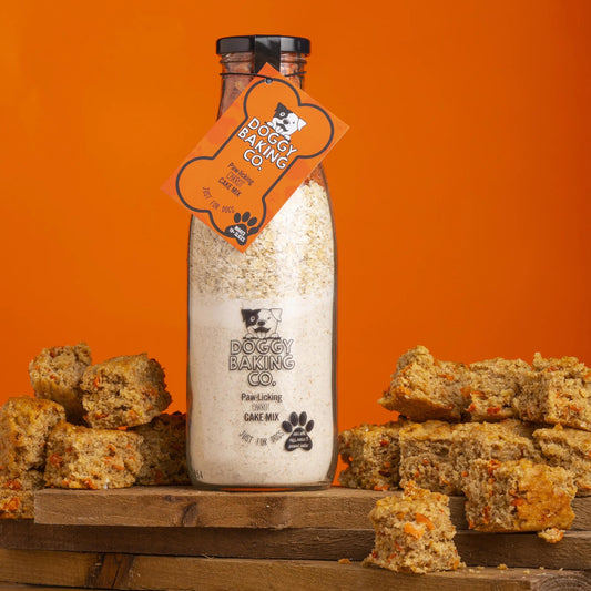 Doggy Baking Co. Bottled Paw-licking Carrot Cake Mix Just for Dogs