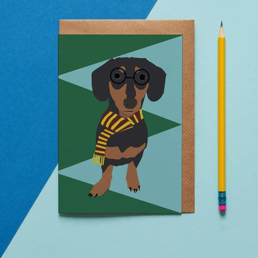 Stephen the Sausage Dog Greeting Card