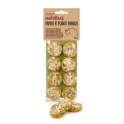 Naturals Treats Papaya 'n' Peanut Cookies 8pc