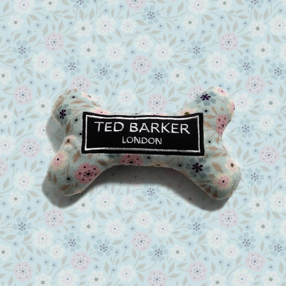 Ted Barker Parody Bone Plush Dog Toy