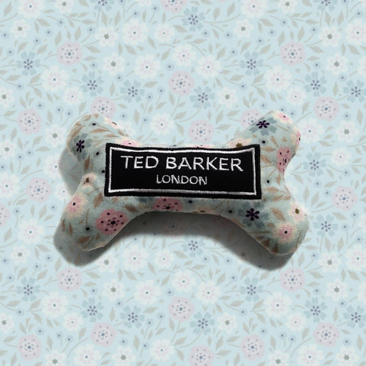 Ted Barker Parody Bone Plush Dog Toy